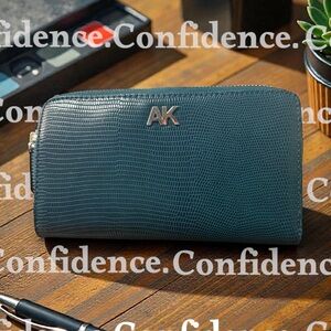 Women’s AK Anne Klein Blue Faux Leather Wallet